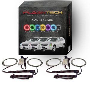 Cadillac SRX V.3 Fusion Color Change LED Halo Headlight Kit 2004-2009