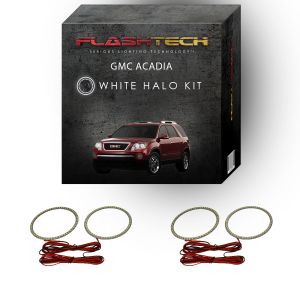 GMC Acadia White LED Halo Headlight Kit 2007-2012