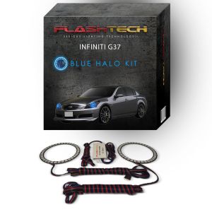 Infiniti G37 Sedan 2007-2009 Blue LED Halo Headlight Kit