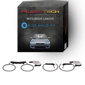 Mitsubishi Lancer 2008-2016 Blue LED Halo Headlight Kit
