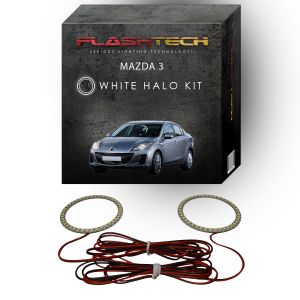 Mazda 3 White LED Halo Headlight Kit 2010-2013
