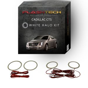 Cadillac CTS White LED Halo Headlight Kit 2008-2013