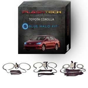 Toyota Corolla 2009-2010 Blue LED Halo Headlight Kit