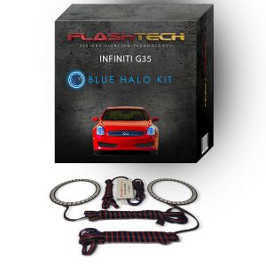 Infiniti G35 Coupe 2006-2008 Blue LED Halo Headlight Kit