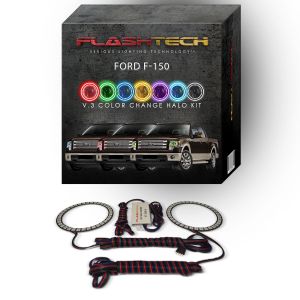 Ford F150 Projector V.3 Fusion Color Change LED Halo Headlight Kit 2013-2014