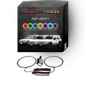 Jeep Liberty V.3 Fusion Color Change LED Halo Headlight Kit 2002-2007