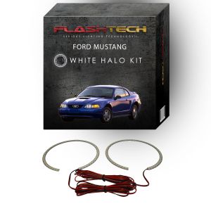 Ford Mustang White LED Halo Headlight Kit 1999-2004