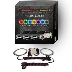Hyundai Genesis Coupe V.3 Fusion Color Change LED Halo Headlight Kit 2010-2012