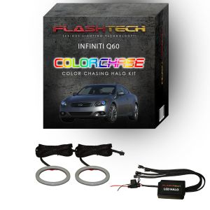 Infiniti Q60 ColorChase LED Halo Headlight Kit 2014-2015
