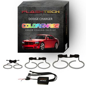 Dodge Charger ColorChase LED Halo Headlight Kit 2005-2010