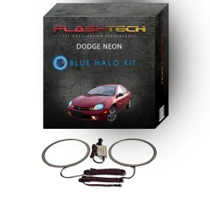 Dodge Neon 2000-2002 Blue LED Halo Headlight Kit
