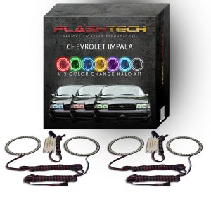 Chevrolet Impala V.3 Fusion Color Change LED Halo Headlight Kit 1991-1996
