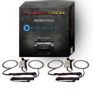 Infiniti FX35 2009-2012 Blue LED Halo Headlight Kit