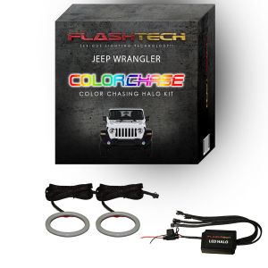 Jeep Wrangler JL ColorChase LED Halo Fog Light Kit 2018-2019