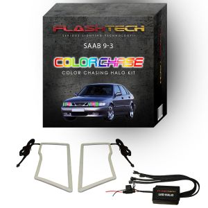 Saab 9 - 3 ColorChase LED Halo Headlight Kit 1999-2003