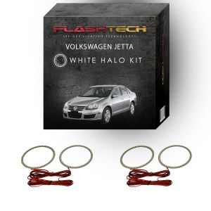 Volkswagen Jetta White LED Halo Headlight Kit 2005-2010