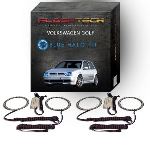 Volkswagen Golf 1999-2006 Blue LED Halo Headlight Kit