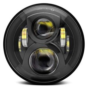 7' Round Headlight 7045 Assembly - Single