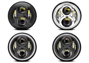7' Round Headlight 7045 Assembly