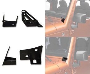 Jeep Wrangler A Pillar Cube Mount