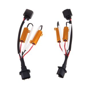 H13 Dual Beam 50W Resistor Harness