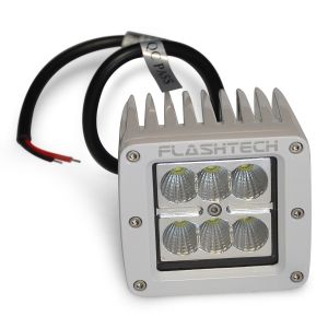 18w LED Cube Fog Light:  6 LED Standard Mount White