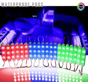 Waterproof LED Pods - 3 Pod LED V.3 Fusion Color Change