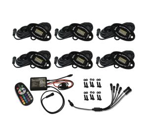 Rock Light XL 6 Piece Kit - 24 LED RGBW