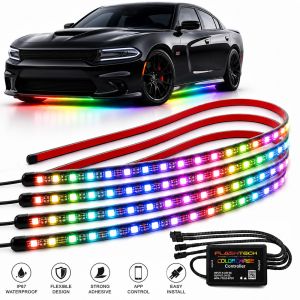 Color Chase Dynamic RGB LED Waterproof Underbody Kit: 48" Length with Phone App Control