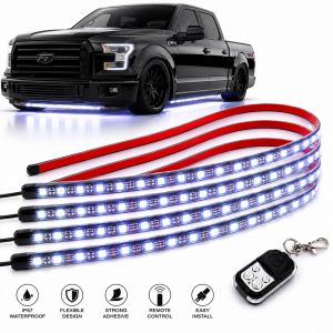 Flashtech Waterproof White LED Underbody Lighting Kit installed on car
