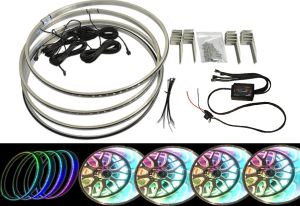 15" Color Chase Bluetooth LED Wheel Light Kit