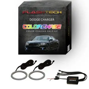 Dodge Charger 2011-2014 White LED Halo Fog Light Kit by Flashtech - Bright, Durable & Easy Install Dodge Charger 2011-2014 White LED Halo Fog Light Kit by Flashtech - Bright, Durable & Easy Install
